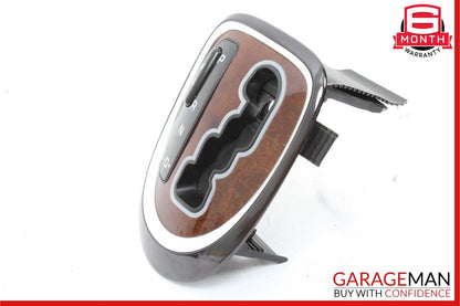 00-06 Mercedes W220 S500 S600 Gear Shifter Bezel Trim Indicator Wood OEM