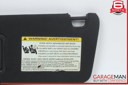 12-18 Audi A7 A6 Front Left Driver Side Sun Visor Sunvisor Black OEM