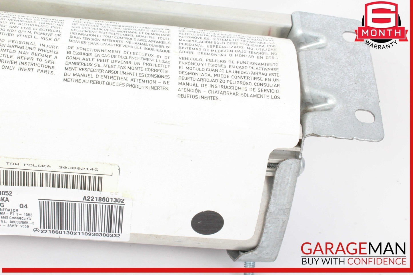 07-14 Mercedes W221 S400 CL500 Front Right Dash Dashboard Airbag Air Bag OEM
