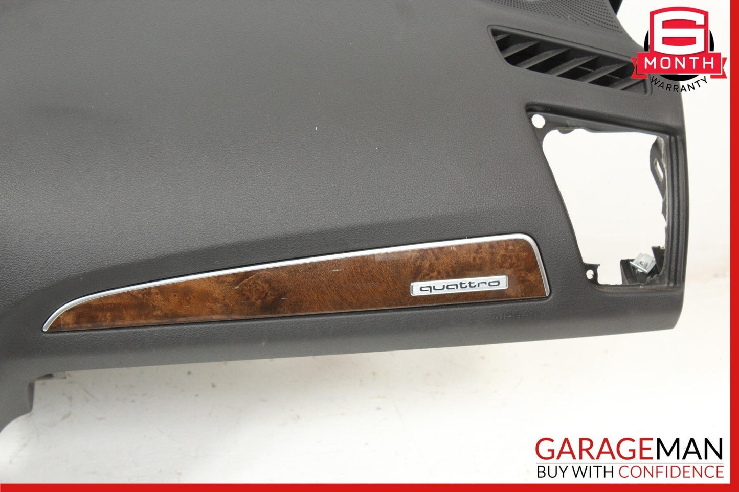 09-17 Audi Q5 Front Dash Dashboard Instrument Panel Cover Trim Assembly Black