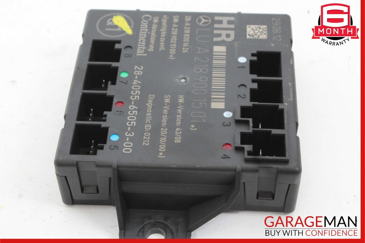 08-14 Mercedes W204 C250 C350 Rear Right Door Control Module Unit 2189001501