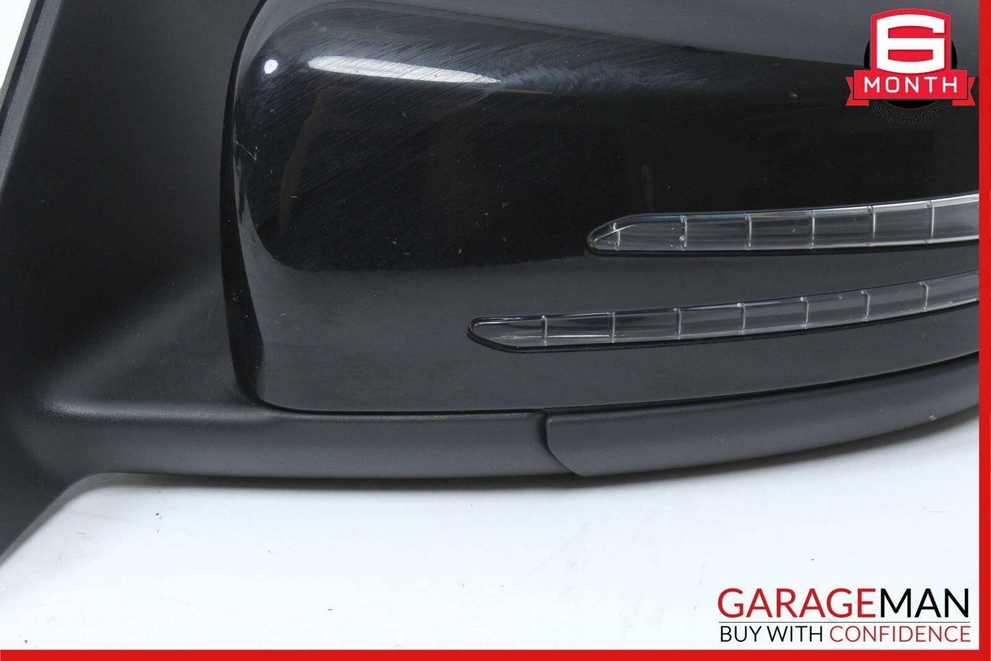 12-14 Mercedes W204 C300 Sedan Left Driver Side Rear View Door Mirror Black OEM