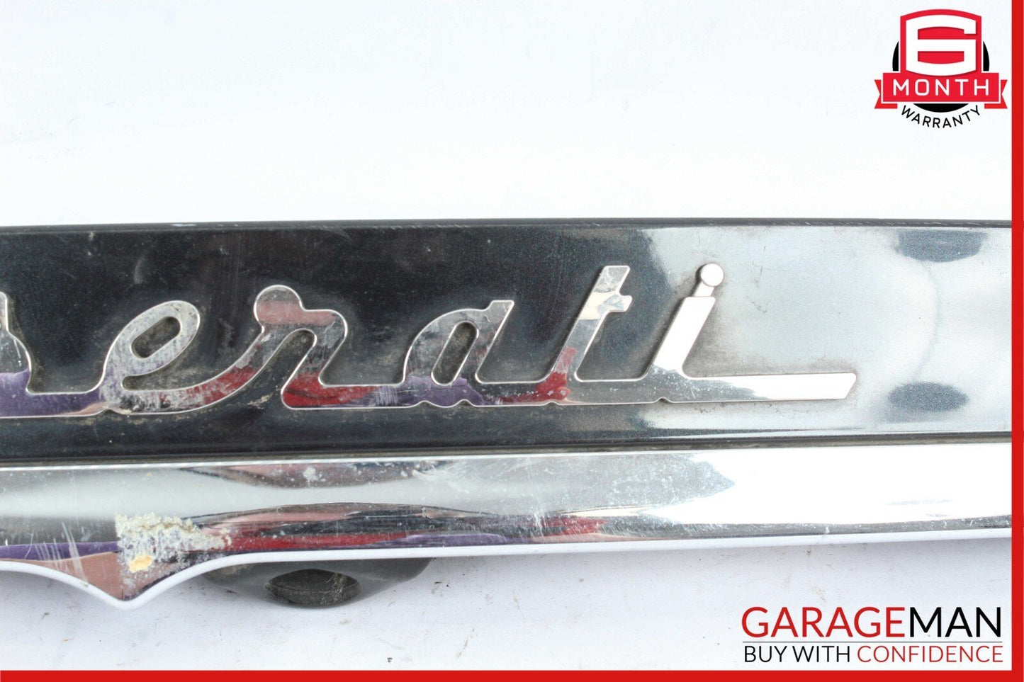 14-17 Maserati Ghibli Rear Trunk Lid Parking Camera Molding Trim Panel Assembly