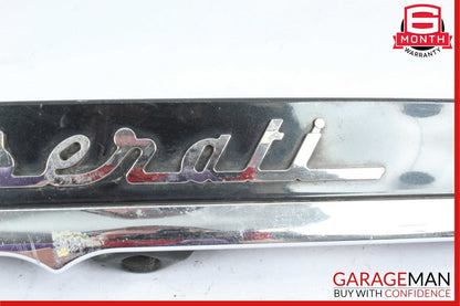 14-17 Maserati Ghibli Rear Trunk Lid Parking Camera Molding Trim Panel Assembly