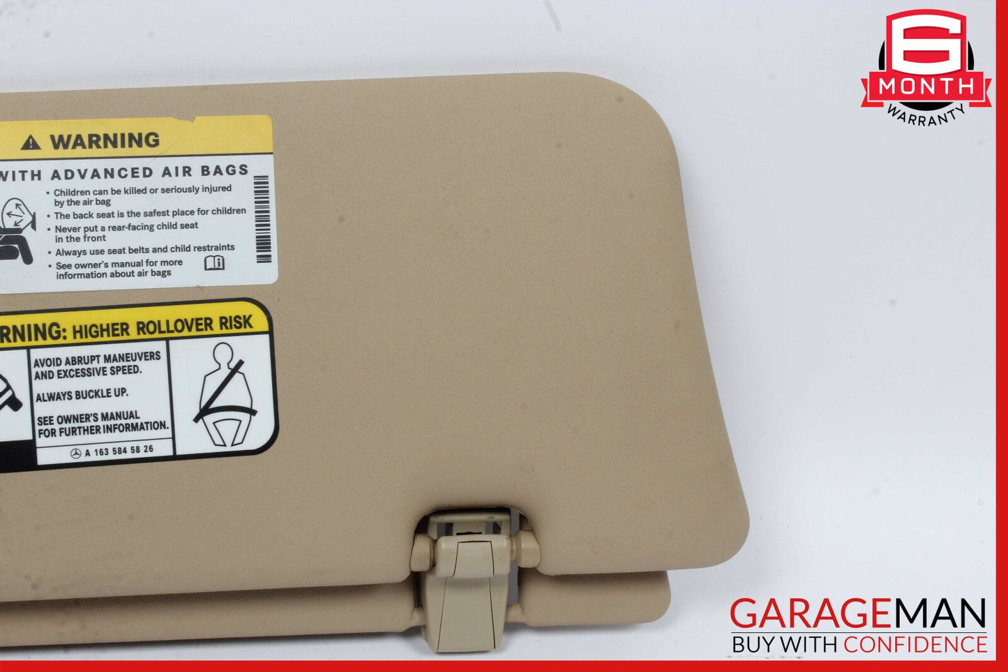 06-12 Mercedes X164 GL450 ML350 Front Left Side Sun Visor Sunvisor OEM