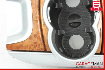 06-09 Mercedes W251 R350 Center Console Cup Holder Ashtray Cover Assembly Wood