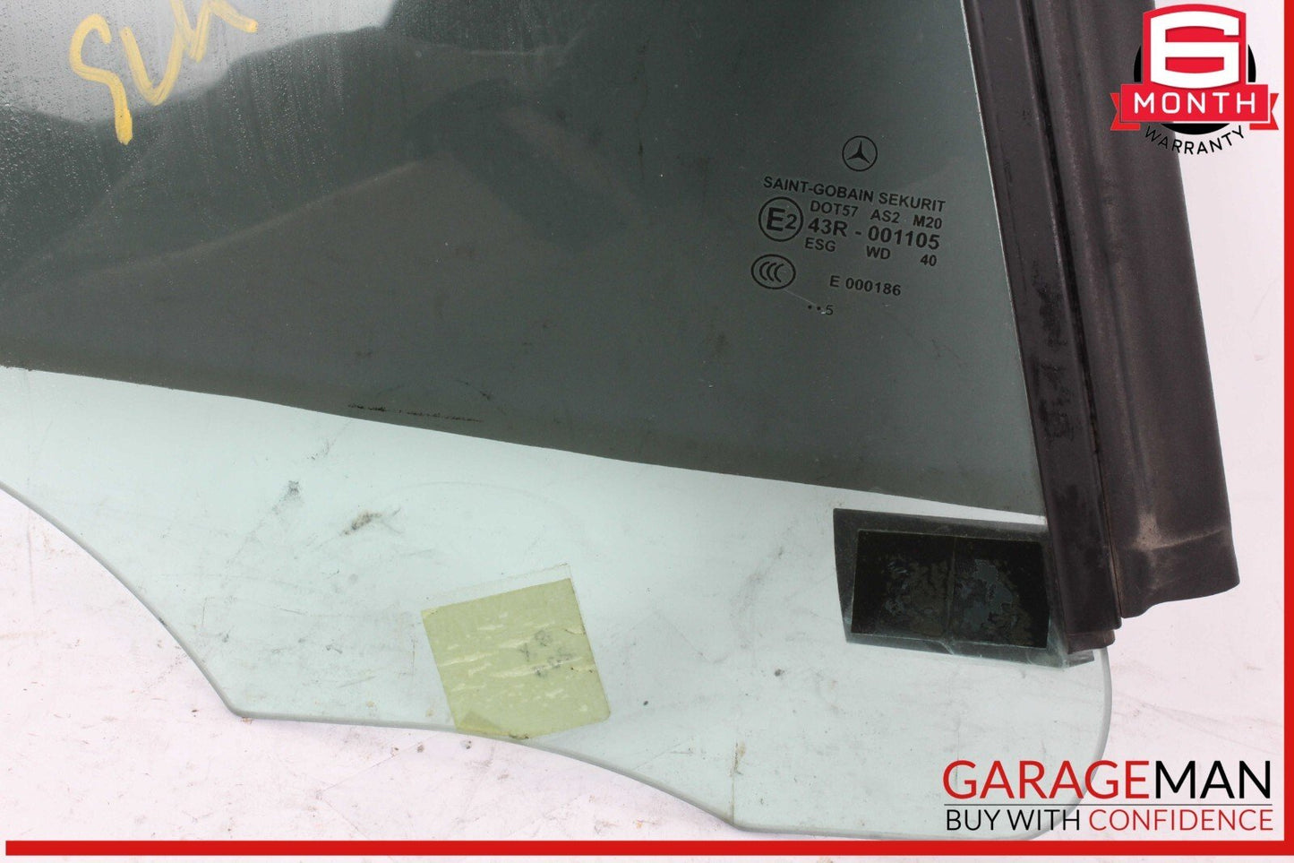 05-11 Mercedes R171 SLK55 SLK280 SLK350 Quarter Window Glass Rear Right Side OEM