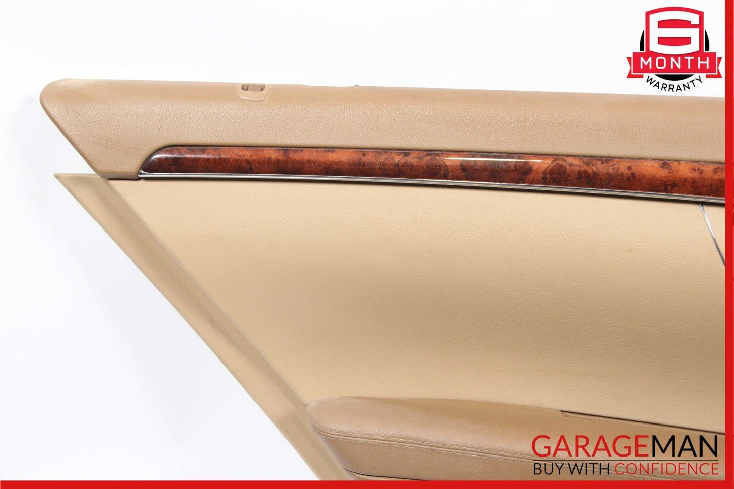 07-09 Mercedes W221 S550 Rear Left Side Complete Interior Door Panel Brown OEM