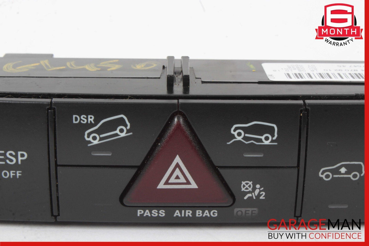 06-12 Mercedes X164 GL450 GL550 ML550 Hazard Control Switch Panel OEM