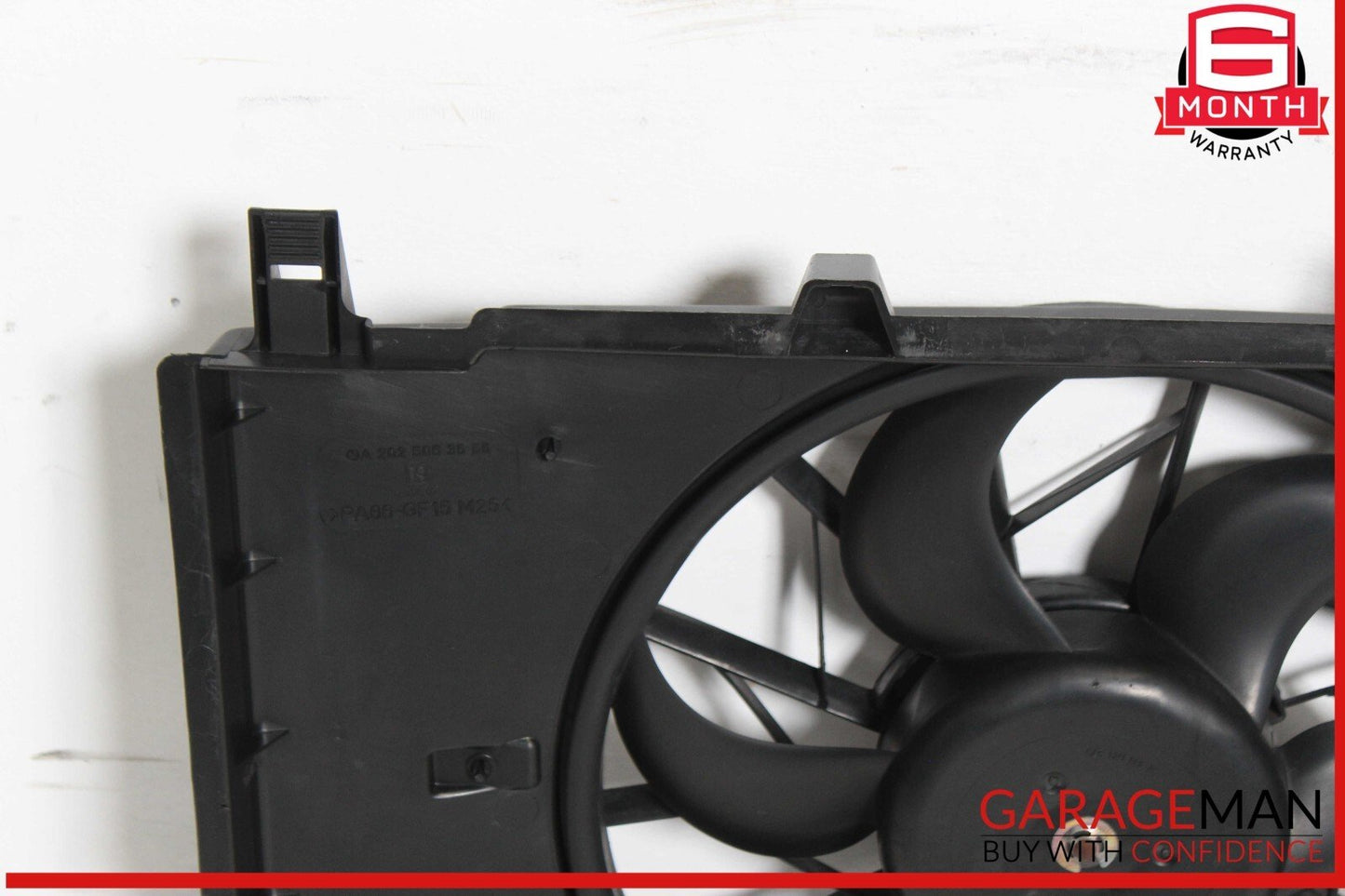 97-04 Mercedes R170 SLK230 C230 Engine Cooling Radiator Fan Motor Shroud Assy