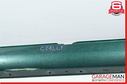 01-07 Mercedes W203 C240 Sport Left Driver Side Skirt Rocker Panel Green OEM