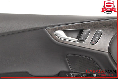 12-18 Audi A7 S7 RS7 Front Left Driver Side Door Panel Cover Trim Black OEM