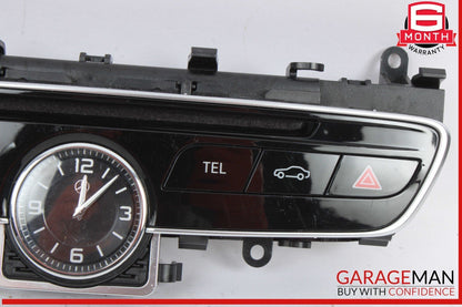 15-18 Mercedes W205 C300 4MATIC Center Dash Hazard Control Switch w/ Clock OEM