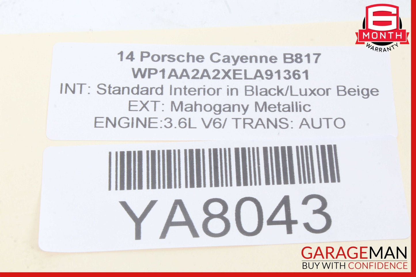 11-17 Porsche Cayenne 958 Rear Right / Left Side Door Control Module Unit OEM