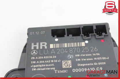 08-14 Mercedes W204 C300 C350 Rear Right Side Door Control Module 2048702526 OEM
