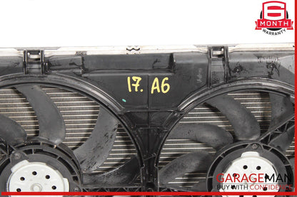 12-18 Audi A6 A7 Engine Radiator Condenser Cooler Fan Assembly OEM