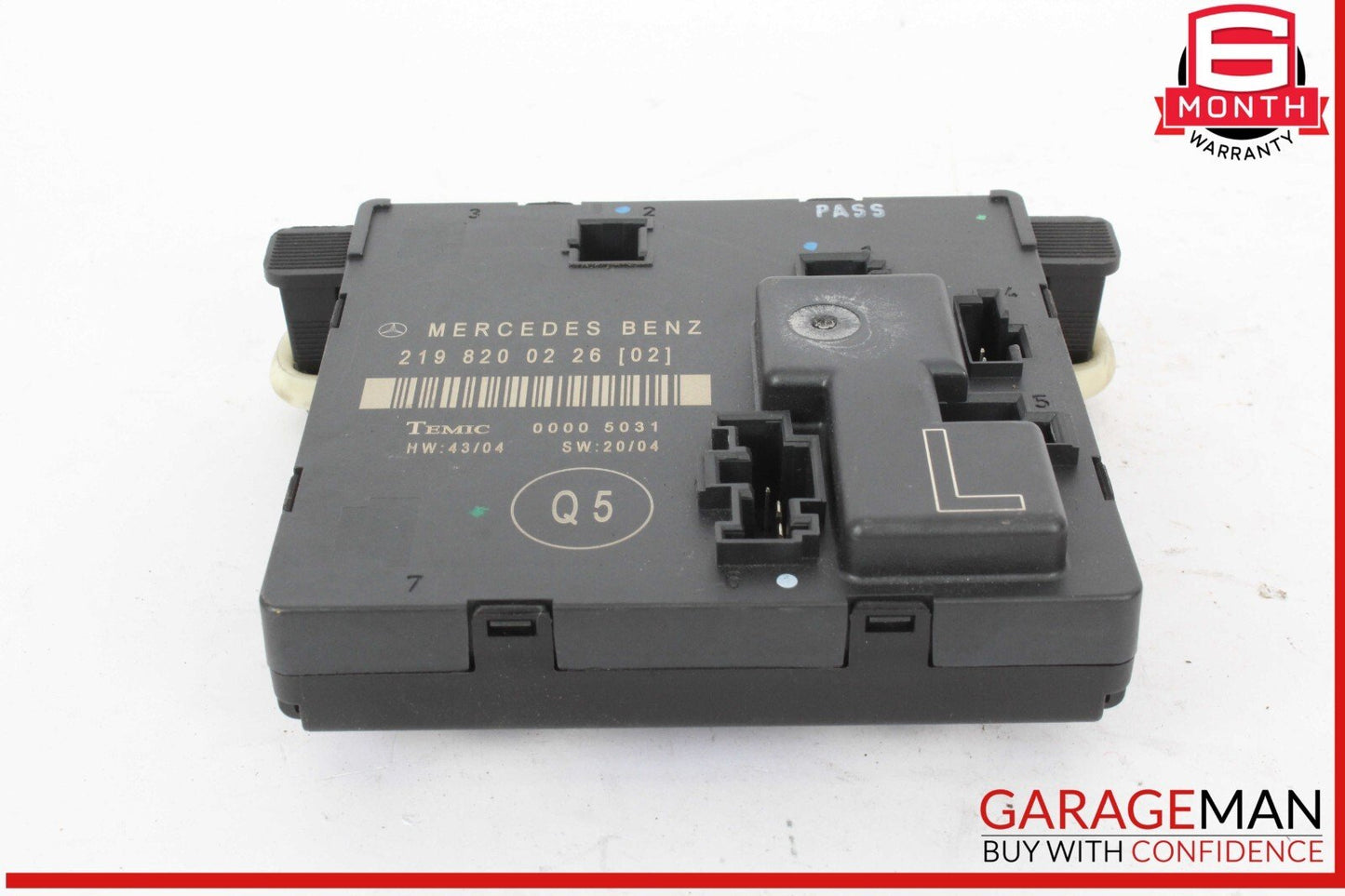 06-11 Mercedes W219 CLS63 AMG Rear Left Side Door Control Module 2198200226 OEM