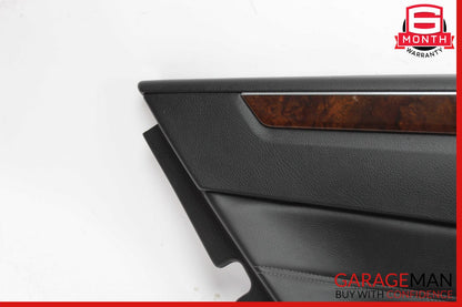 14-16 Mercedes W212 E350 E550 Rear Left Interior Door Panel Leather Black OEM