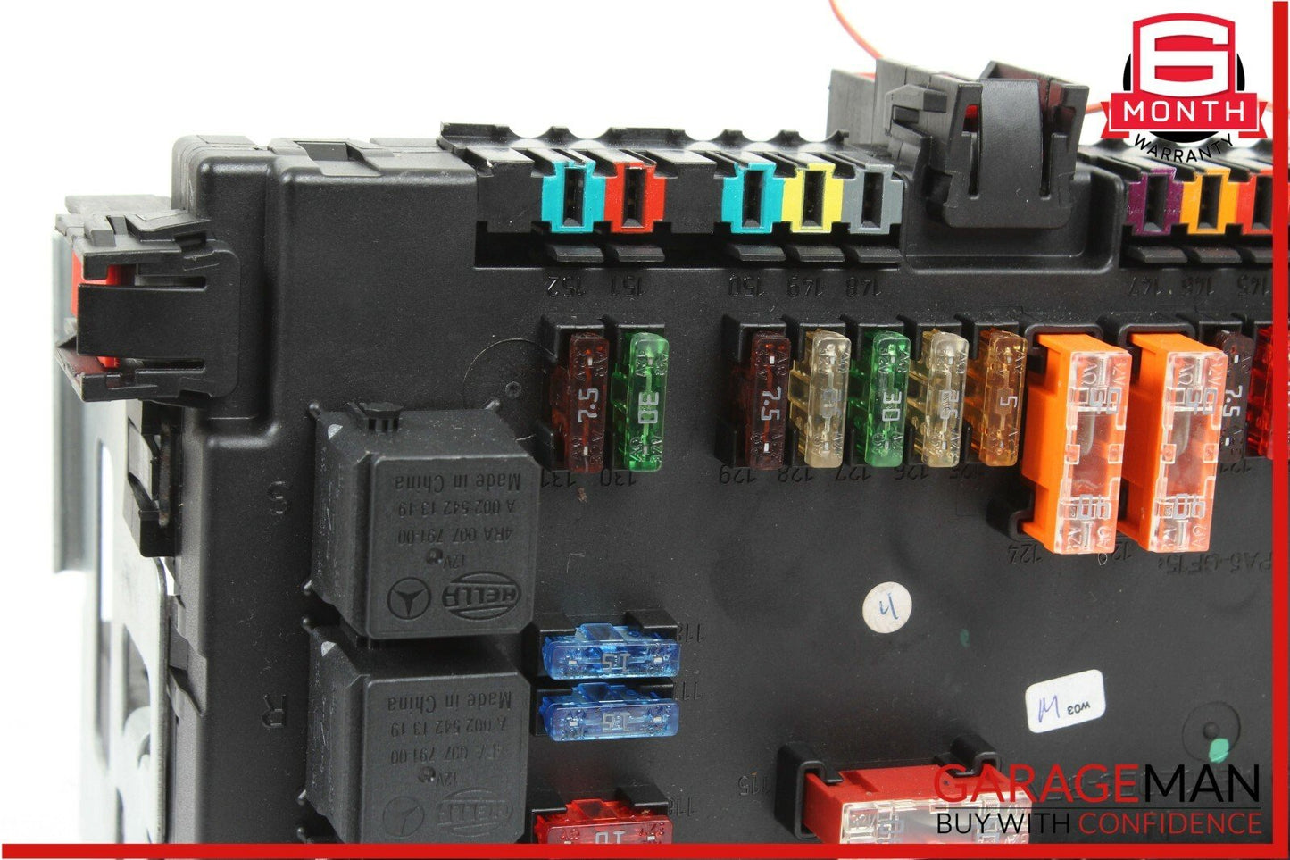 10-13 Mercedes W221 S550 S600 Rear SAM Fuse Relay Control Box Assembly OEM