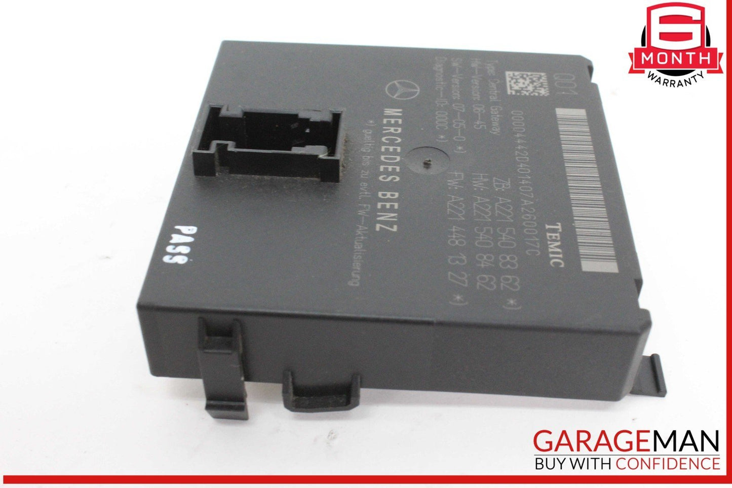 07-14 Mercedes W216 CL550 Central Gateway Control Module Unit 2215408362 OEM