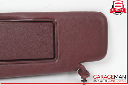 84-93 Mercedes W201 190E 190D Left Driver Side Sunvisor Burgundy OEM