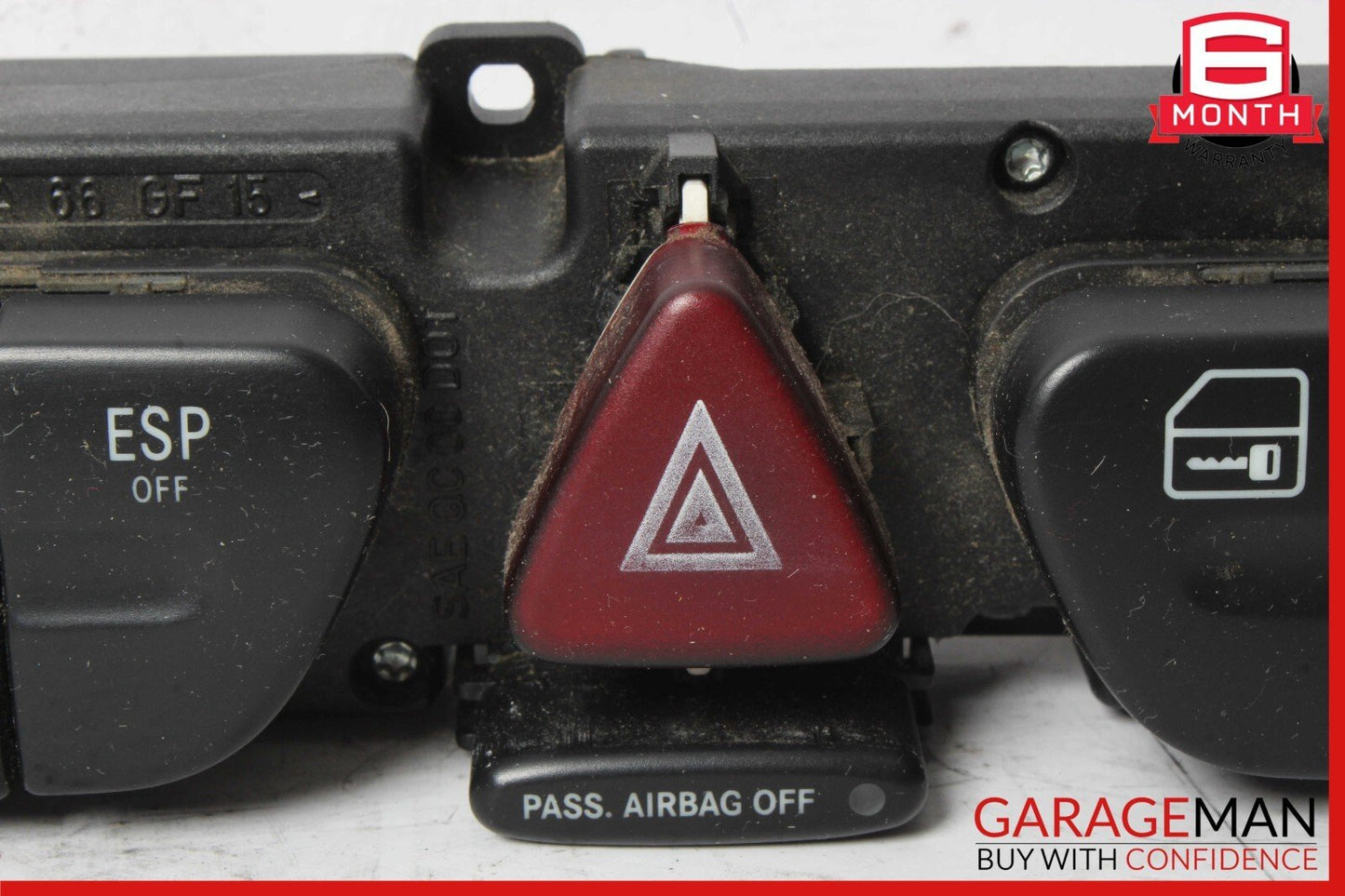 02-04 Mercedes W203 C320 C240 Wagon Hazard Light Control Switch 2038219479 OEM
