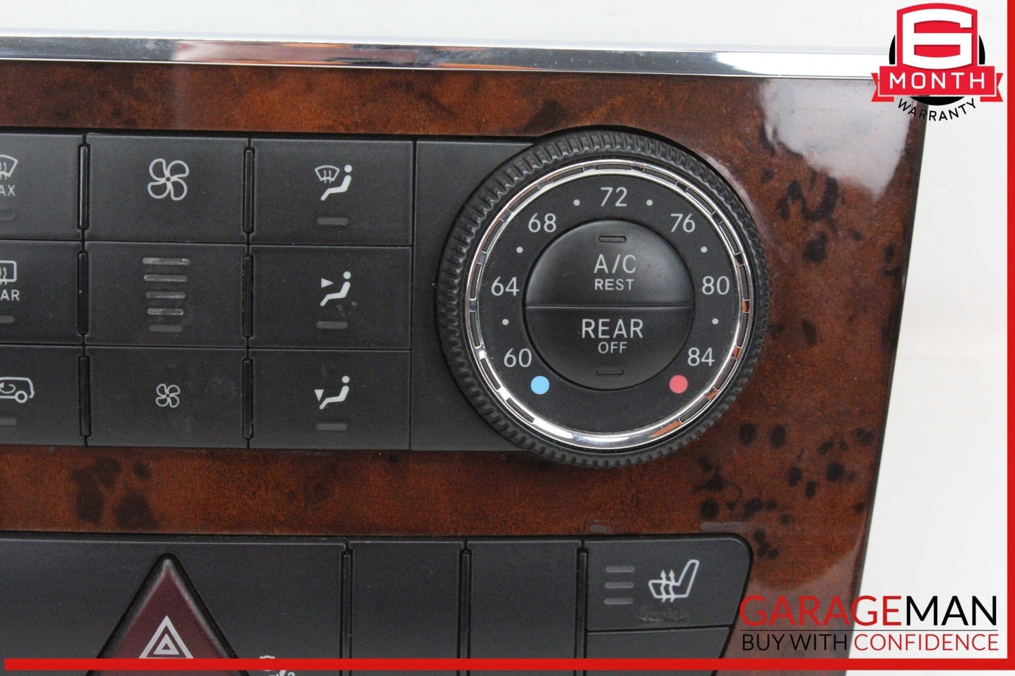 06-13 Mercedes W164 ML350 GL450 A/C AC Heater Climate Control Switch Trim OEM