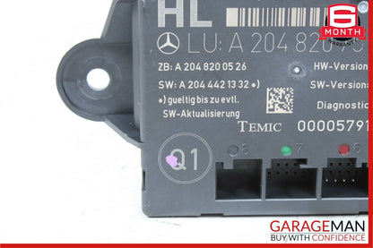 08-14 Mercedes W204 C250 C350 Sedan Rear Left Side Door Control Module Unit