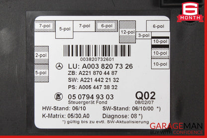 07-13 Mercedes W221 S550 S63 AMG Rear Right / Left Side Door Control Module Unit