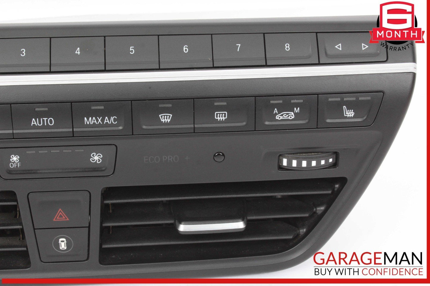 14-21 BMW i3 Hybrid Radio & AC A/C Climate Control Switch Panel 9379125 OEM