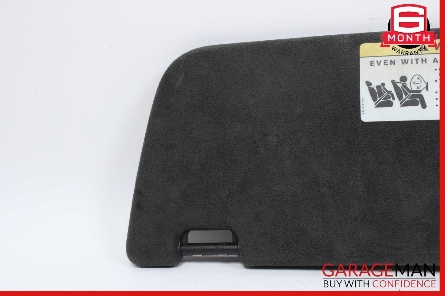 07-14 Mercedes CL550 S63 AMG Front Right Sun Visor Shade Sunvisor Suede Black