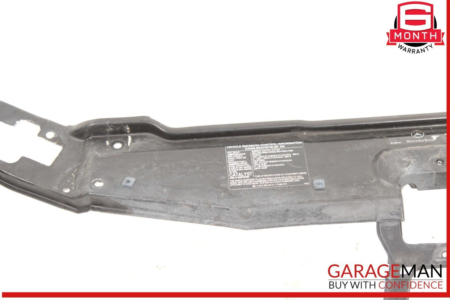 00-06 Mercedes W220 S430 S55 AMG Front Upper Radiator Core Support Bracket OEM