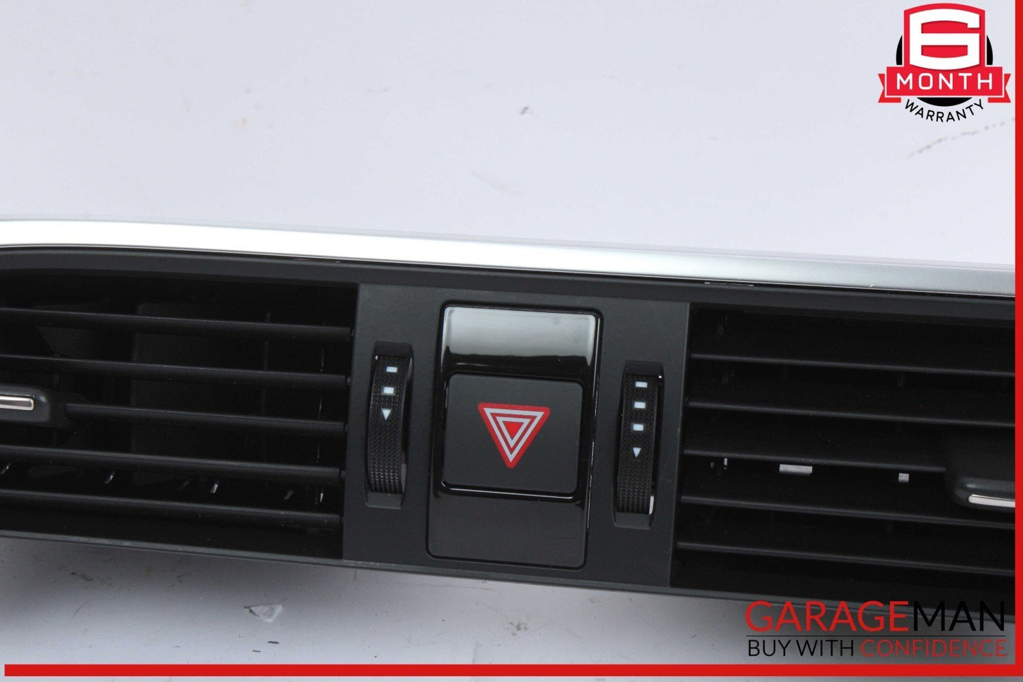 12-18 Audi A6 Front Center Dash Dashboard AC A/C Air Vent w/ Hazard Light OEM