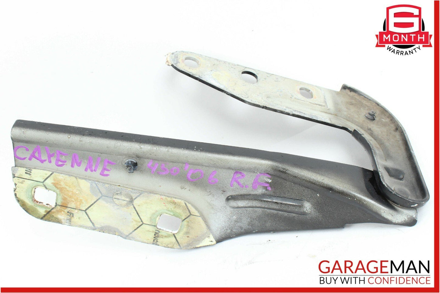 03-10 Porsche Cayenne 955 957 Front Right & Left Hood Hinge Bracket Brackets Set
