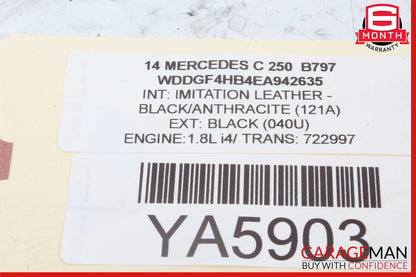 08-18 Mercedes W204 C250 E350 Front Left Driver Side Door Control Module OEM