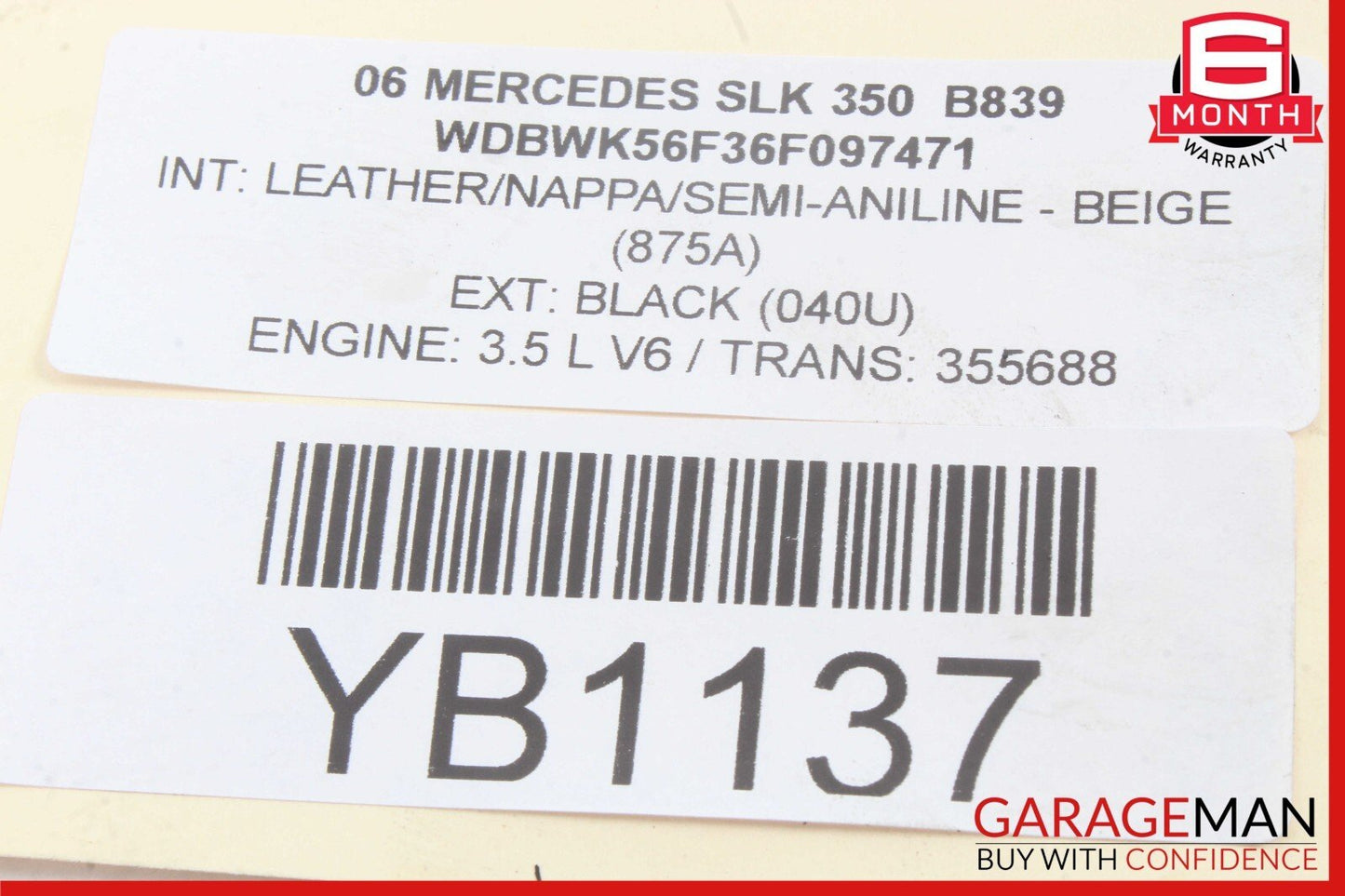 05-13 Mercedes R171 SLK350 SLK300 C300 M272 Ignition Coil Spark Plug OEM