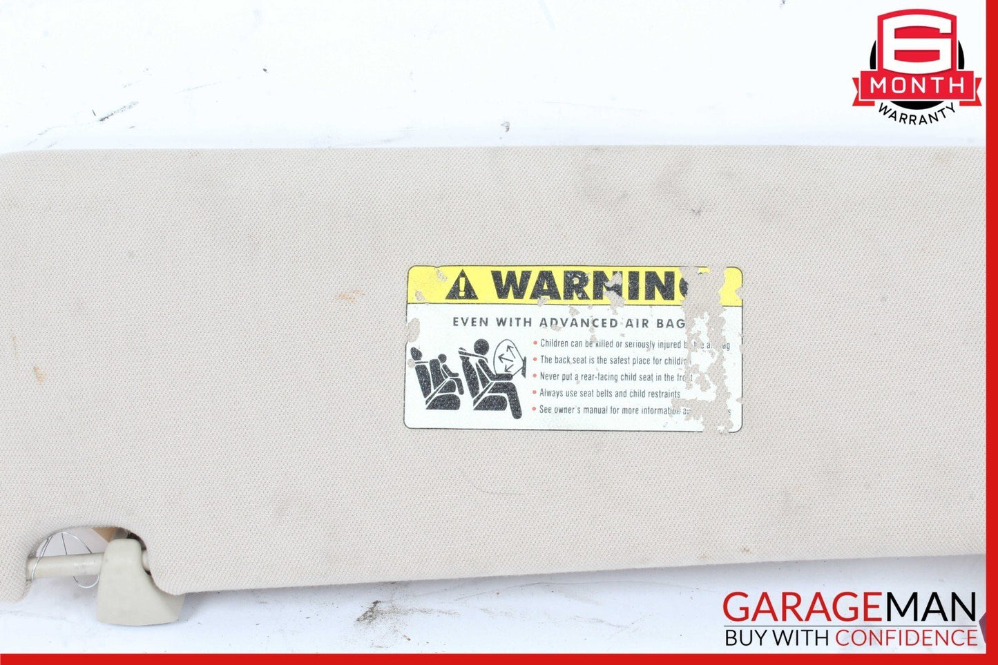 06-15 BMW 7 Series 750i 740i Right Side Sun Visor Sunvisor Gray M04B42005 OEM