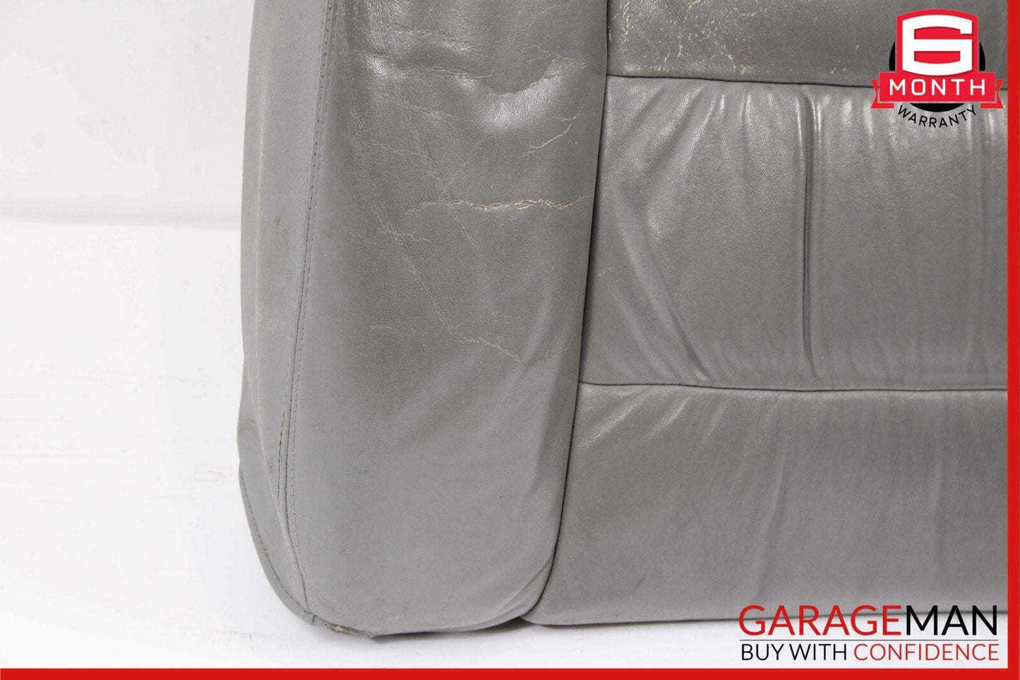 03-10 Porsche Cayenne 955 957 Front Left Side Top Upper Seat Cushion Cover Grey