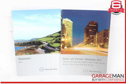 08-14 Mercedes W204 C250 C350 Operators Owner Manual Guide Service Book Set OEM