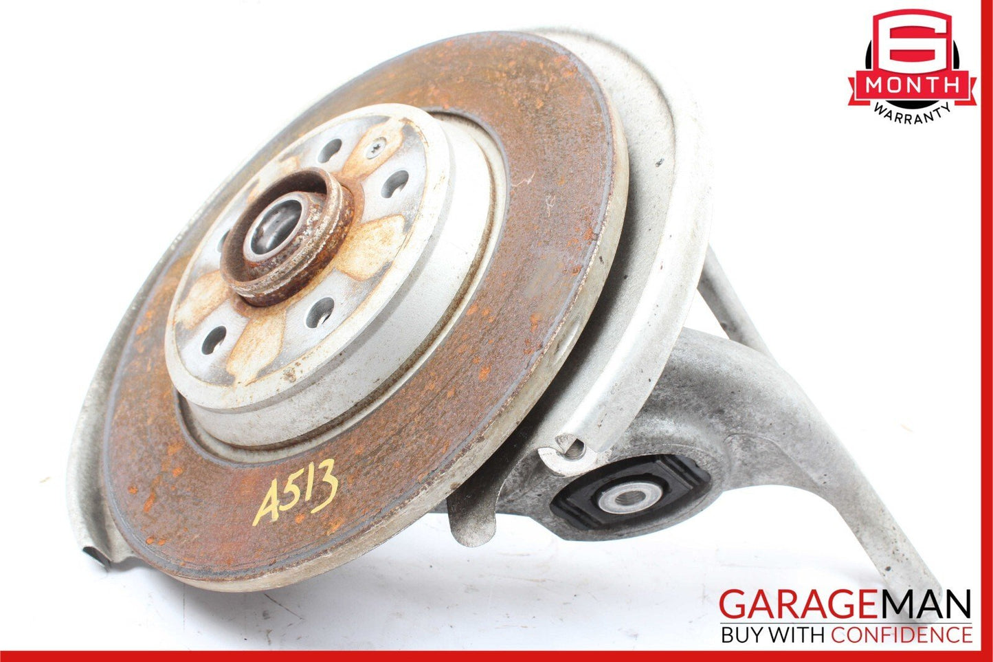 12-17 Audi A5 Quattro Rear Left Wheel Spindle Knuckle Hub Bearing Brake Rotor