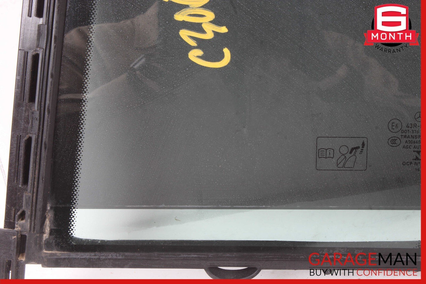 15-20 Mercedes W205 C300 C350e C400 Rear Left Side Door Window Quarter Glass OEM