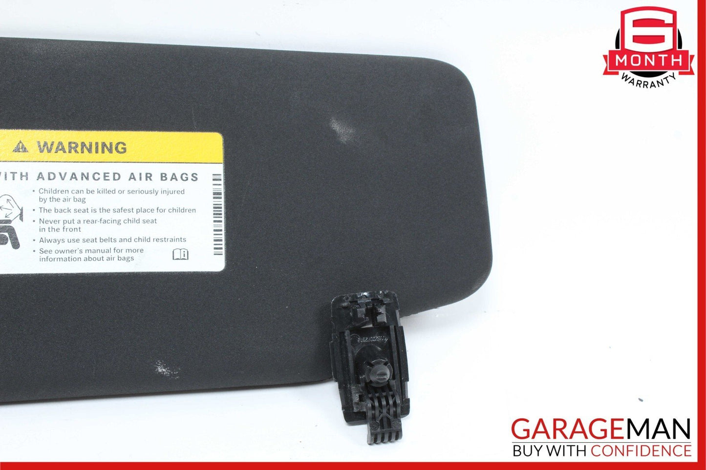 08-14 Mercedes W204 C63 AMG Front Right Passenger Sun Visor Sunvisor Shade Black