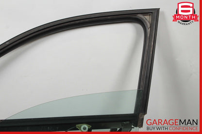 03-06 Porsche Cayenne 955 Front Left Side Door Window Frame Glass Panel Assy