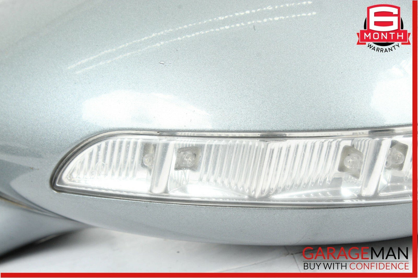07-09 Mercedes W221 S550 Front Left Driver Side Mirror Door Rear View Silver