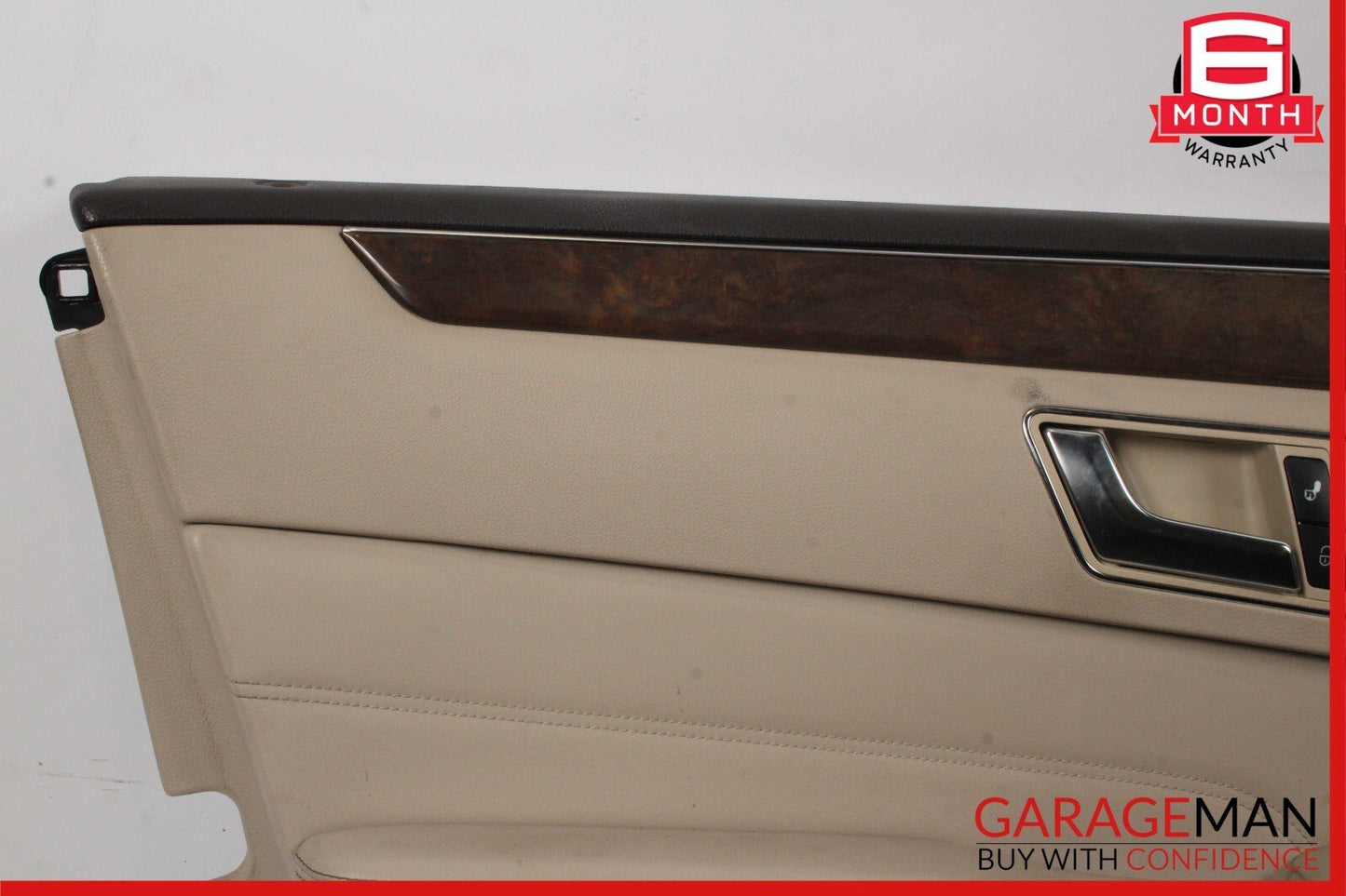 14-16 Mercedes W212 E350 E550 Front Left Side Interior Door Panel Cover Beige