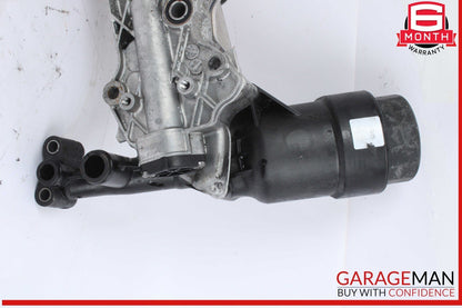 13-15 Mercedes X204 GLK250 Oil Filter Housing Assembly w/ Radiator Bracket OEM