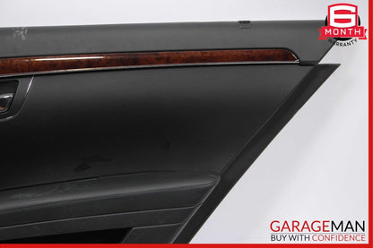 07-09 Mercedes W221 S550 Rear Right Passenger Interior Door Panel Black OEM