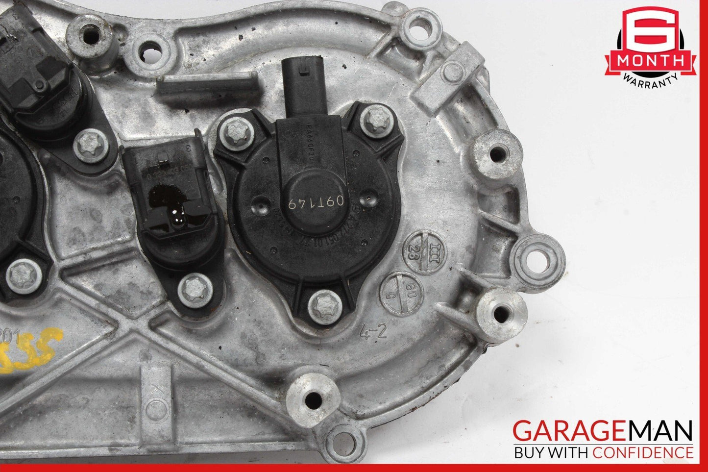 05-13 Mercedes W220 S55 AMG E550 Front Left Side Engine Timing Chain Cover Plate