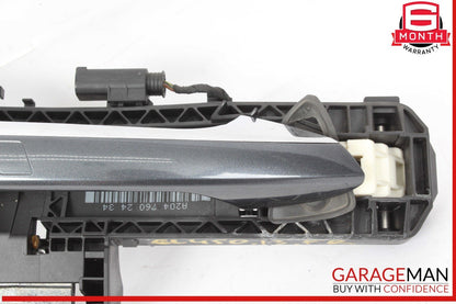 12-16 Mercedes X166 GL450 Right Passenger Side Exterior Door Handle Gray OEM