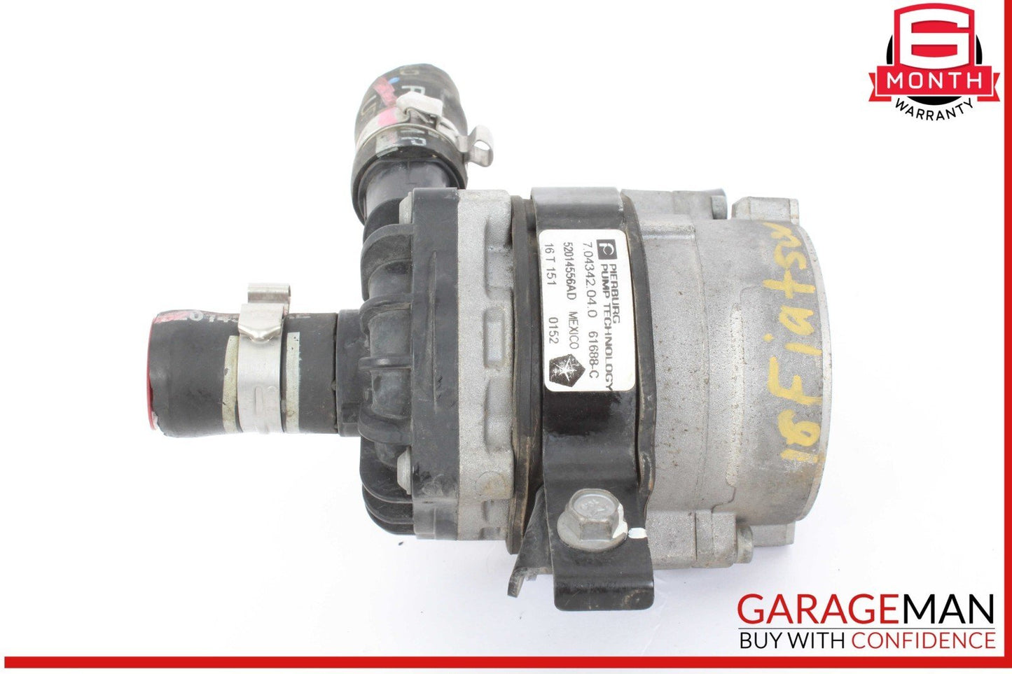 12-19 Fiat 500E Electric Auxiliary Coolant Water Pump 52014556AD OEM